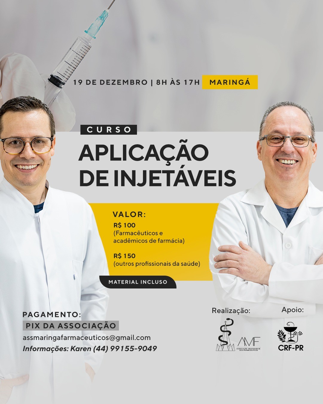 Curso Aplicação de Injetáveis | Maringá/PR